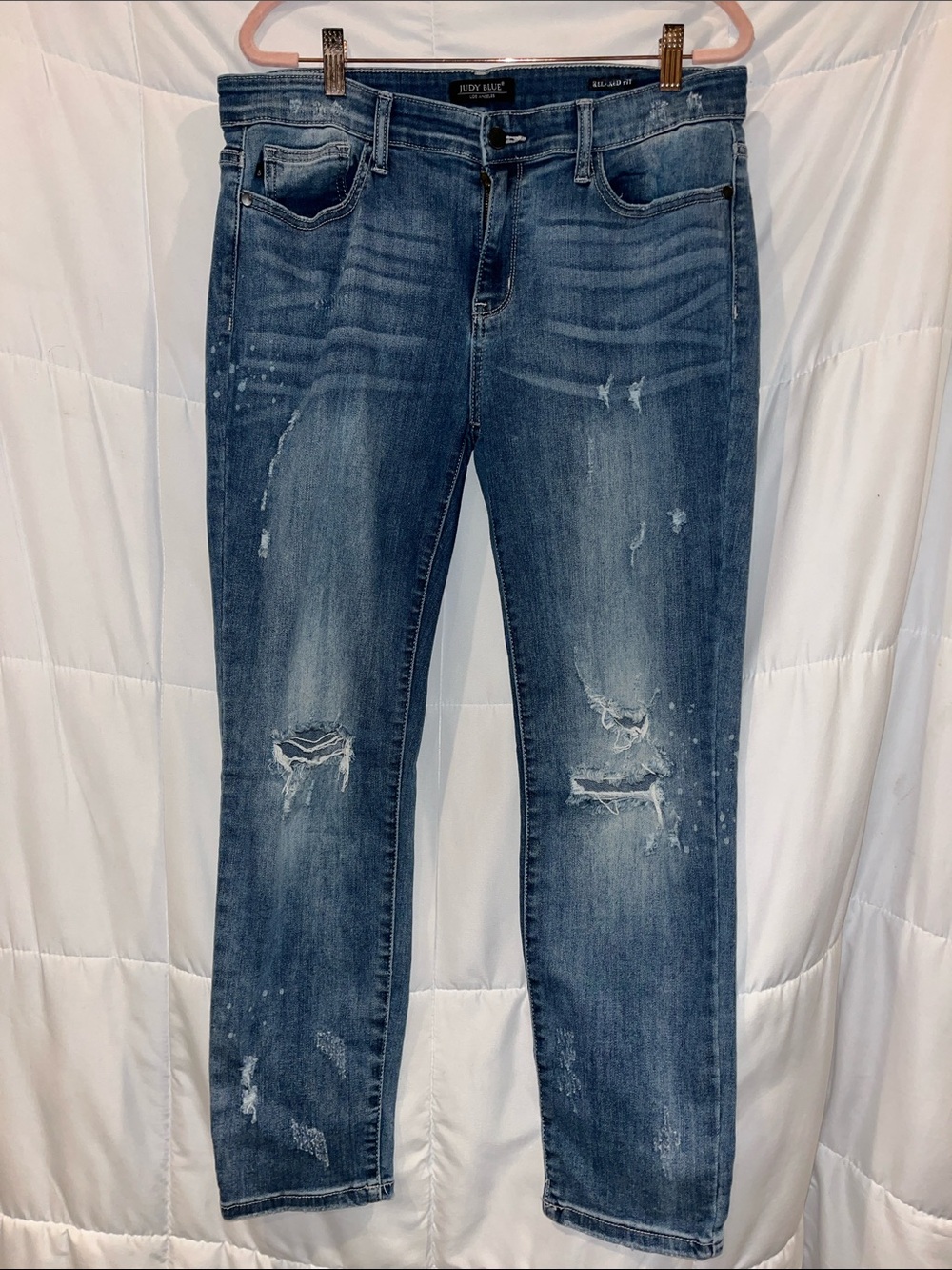 Judy Blue Relaxed Fit Distressed Jeans 15/32